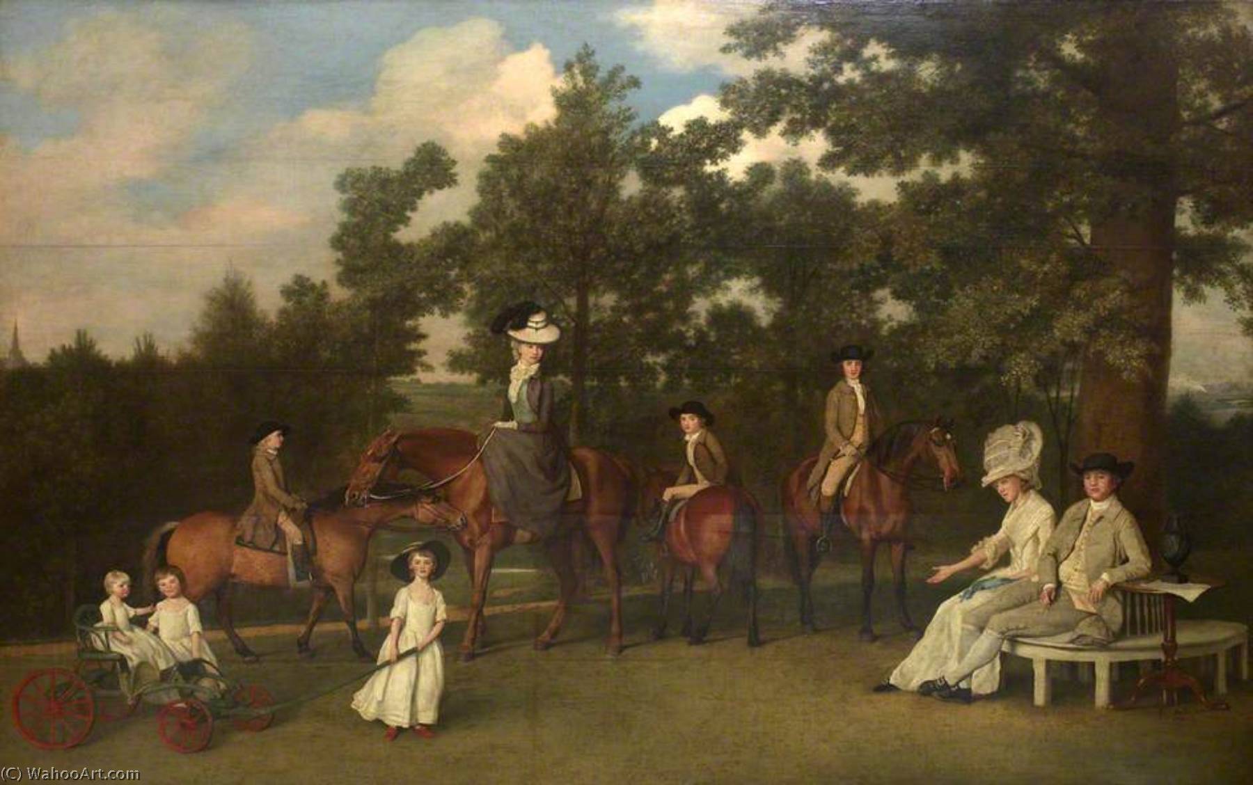 Wikioo.org – L'Encyclopédie des Beaux Arts - Peinture, Oeuvre de George Stubbs - Wedgwood Famille