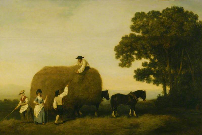 Wikioo.org - The Encyclopedia of Fine Arts - Painting, Artwork by George Stubbs - The Haymakers