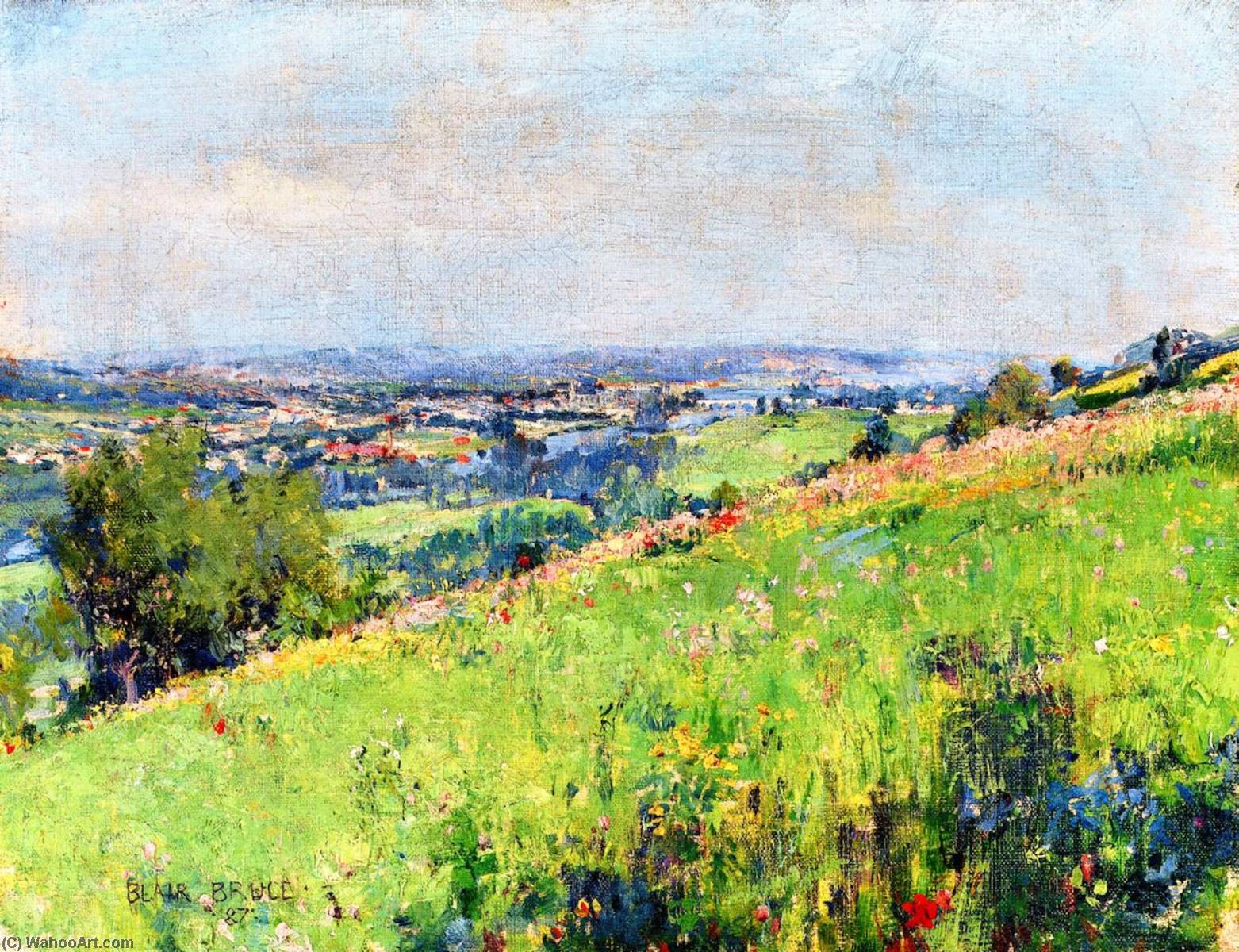 Wikioo.org - The Encyclopedia of Fine Arts - Painting, Artwork by William Blair Bruce - Giverny, France