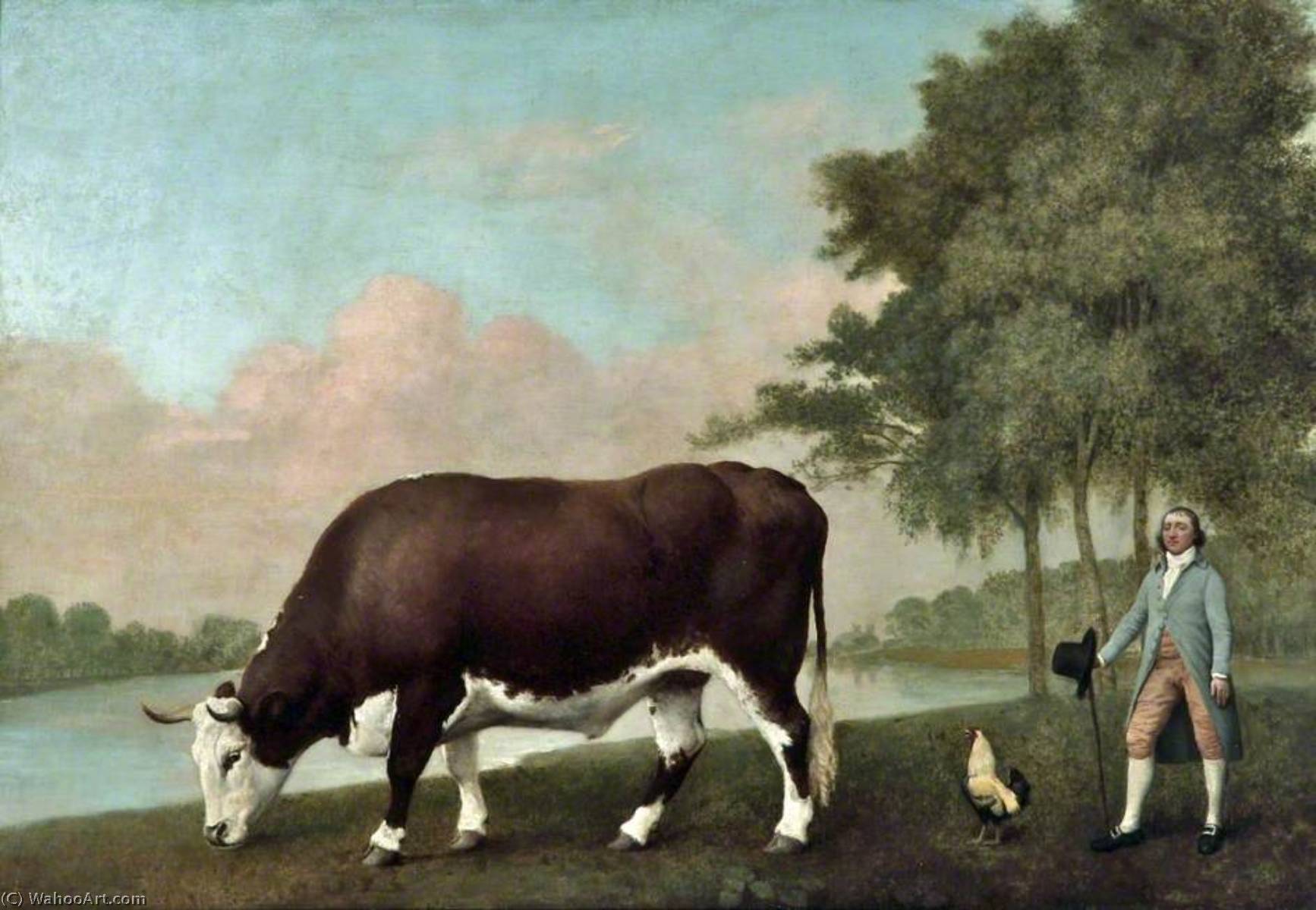 WikiOO.org – 美術百科全書 - 繪畫，作品 George Stubbs - 的 林肯郡  牛
