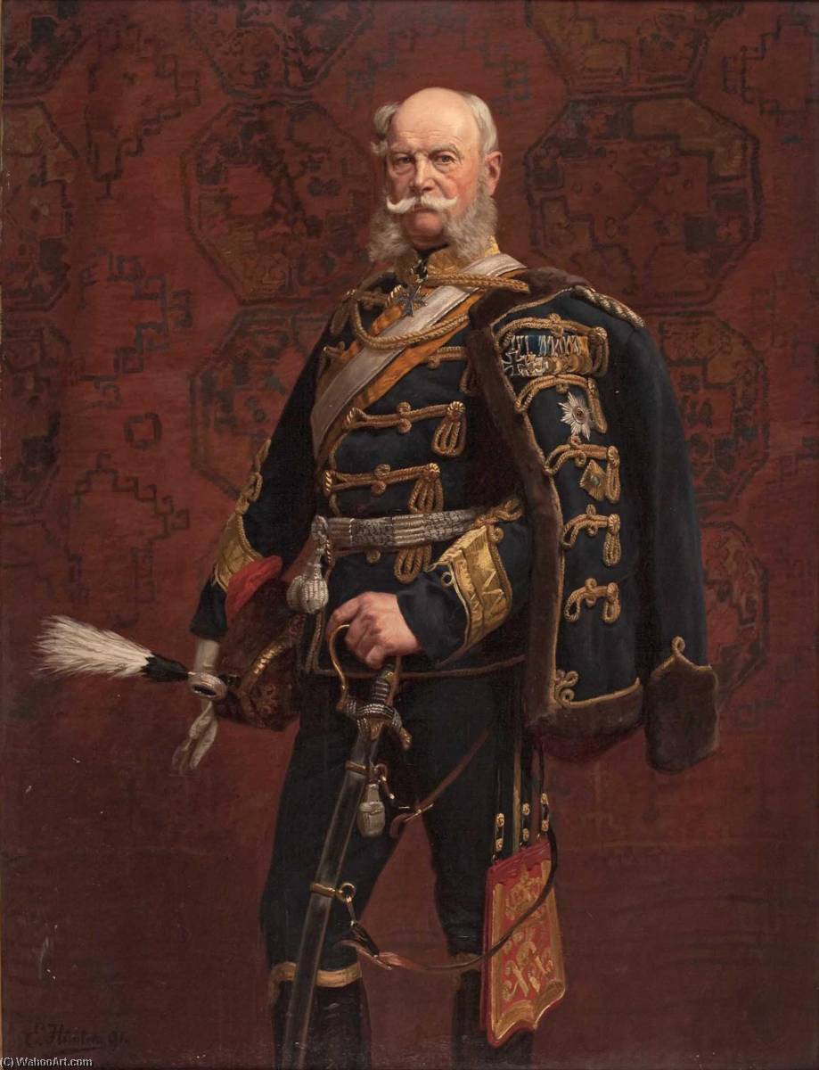 Wikioo.org - The Encyclopedia of Fine Arts - Painting, Artwork by Emil Hünten - Kaiser Wilhelm I