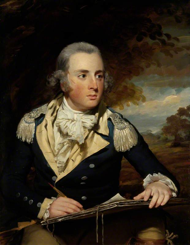 WikiOO.org - Εγκυκλοπαίδεια Καλών Τεχνών - Ζωγραφική, έργα τέχνης Henry Raeburn Dobson - Lieutenant Colonel George Lyon (active 1788–c.1826)