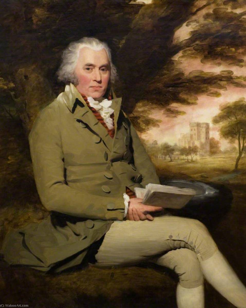 Wikioo.org - The Encyclopedia of Fine Arts - Painting, Artwork by Henry Raeburn Dobson - Mr George Paterson of Castle Huntly (1734–1813)