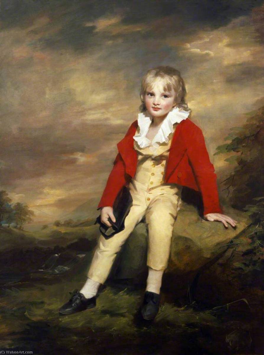 Wikioo.org - The Encyclopedia of Fine Arts - Painting, Artwork by Henry Raeburn Dobson - Sir George Sinclair of Ulbster (1790–1868), as a Child