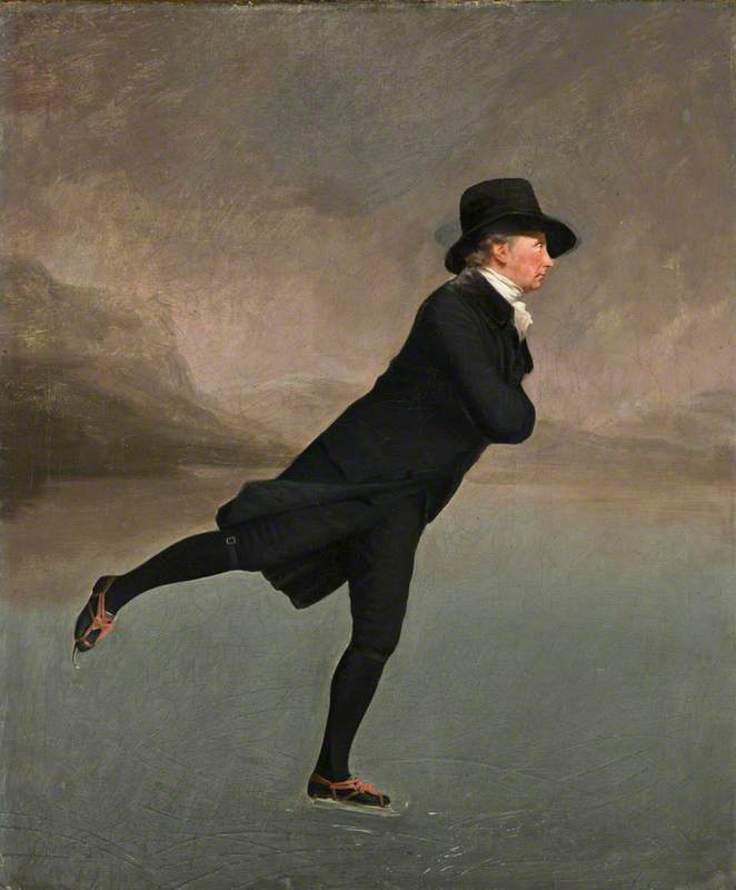 Wikioo.org - The Encyclopedia of Fine Arts - Painting, Artwork by Henry Raeburn - Reverend Dr Robert Walker (1755–1808) Skating on Duddingston Loch