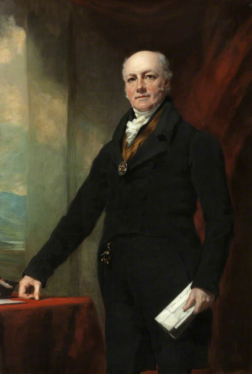 Wikioo.org - The Encyclopedia of Fine Arts - Painting, Artwork by Henry Raeburn Dobson - Sir John Hay