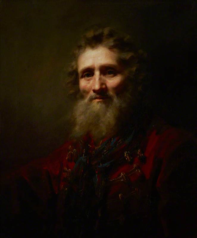 Wikioo.org - The Encyclopedia of Fine Arts - Painting, Artwork by Henry Raeburn Dobson - Portrait of a Jew