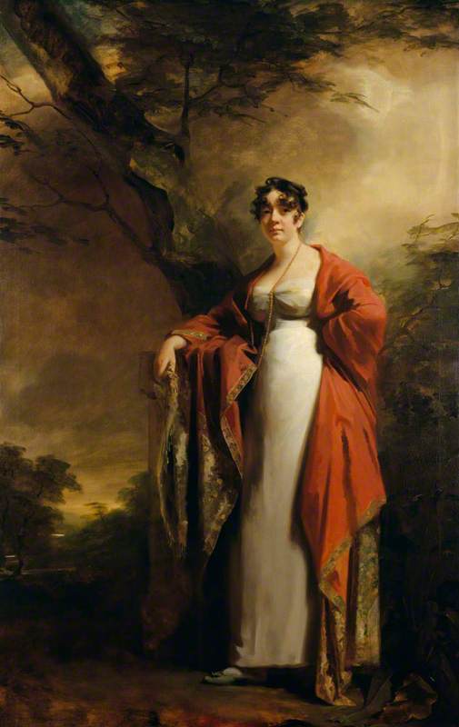 WikiOO.org - Güzel Sanatlar Ansiklopedisi - Resim, Resimler Henry Raeburn Dobson - Frances Harriet Wynne (1786–1860), Mrs Hamilton of Kames