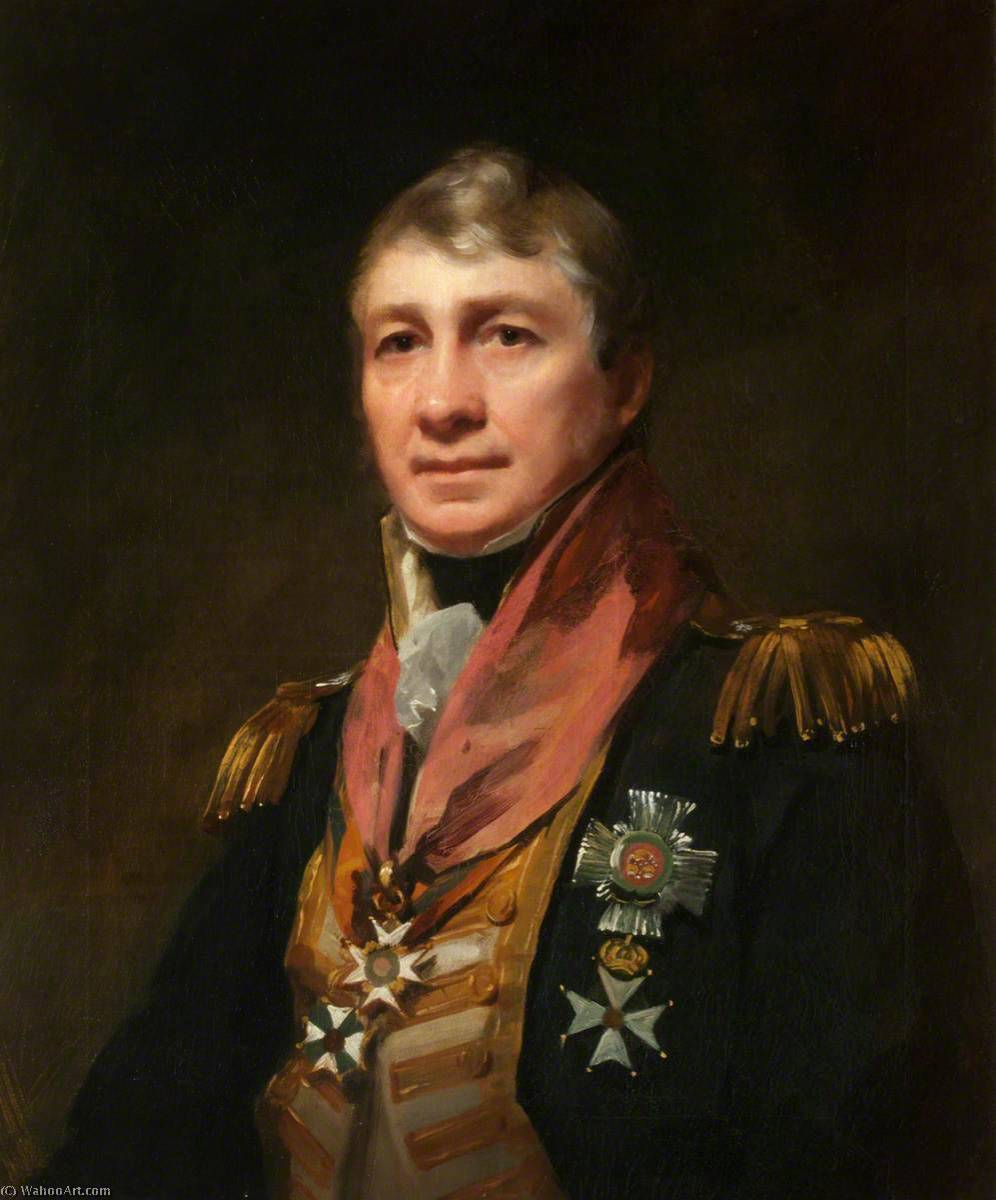 WikiOO.org - Encyclopedia of Fine Arts - Maľba, Artwork Henry Raeburn Dobson - Admiral Sir David Milne (1763–1845)