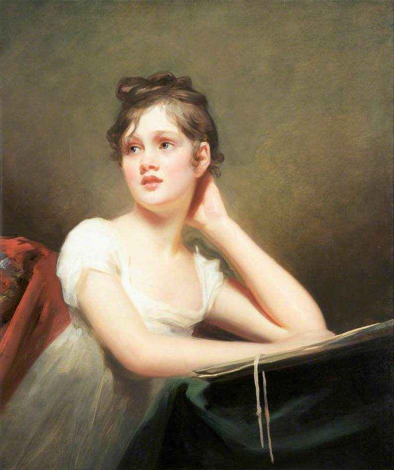 Wikioo.org - The Encyclopedia of Fine Arts - Painting, Artwork by Henry Raeburn Dobson - Girl Sketching