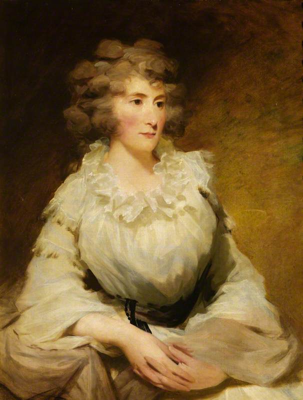 Wikioo.org - The Encyclopedia of Fine Arts - Painting, Artwork by Henry Raeburn Dobson - Mrs Charles Gordon, née Christian Forbes of Ballogie, Wife of Charles Gordon of Buthlaw, Lonmay and Cairness