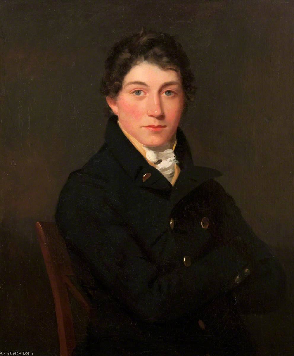 WikiOO.org - دایره المعارف هنرهای زیبا - نقاشی، آثار هنری Henry Raeburn Dobson - Portrait of a Young Man