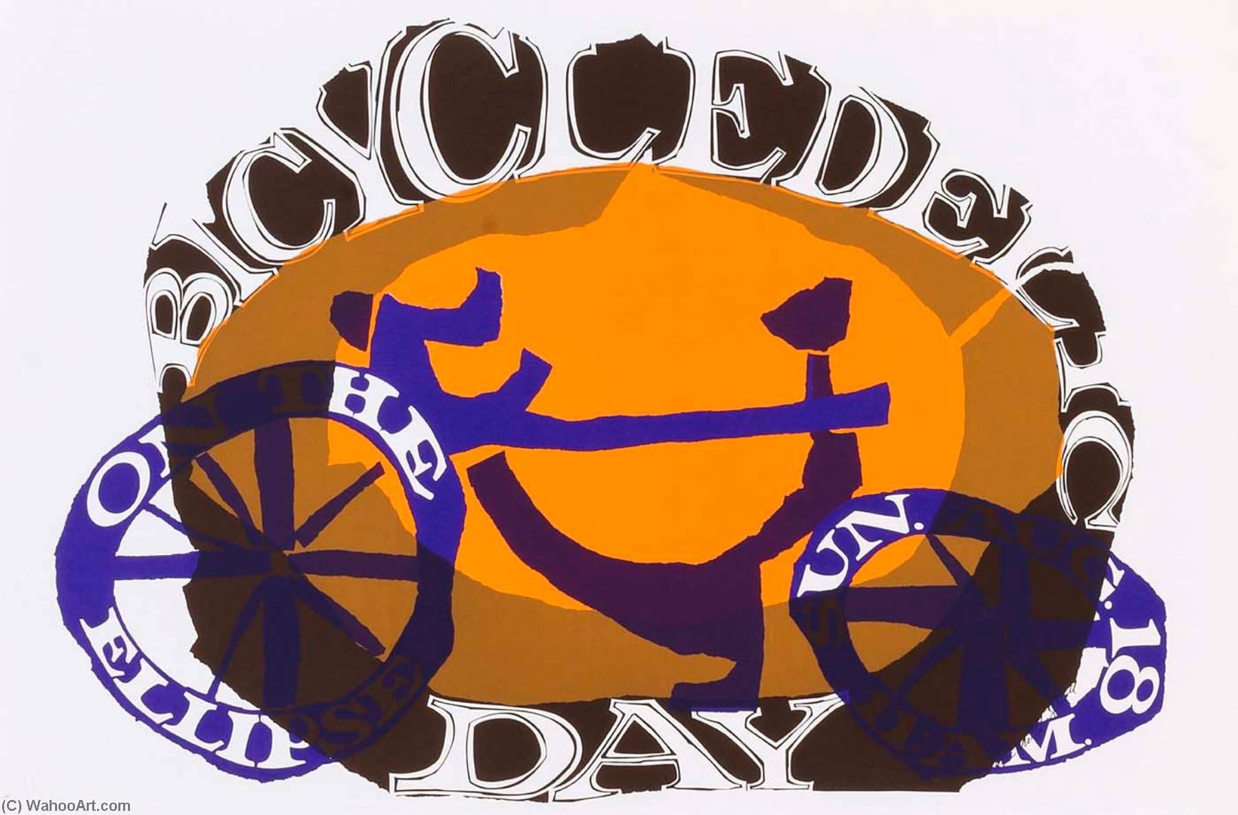 Wikioo.org - The Encyclopedia of Fine Arts - Painting, Artwork by Lloyd Mcneill - Bicycledelic Day
