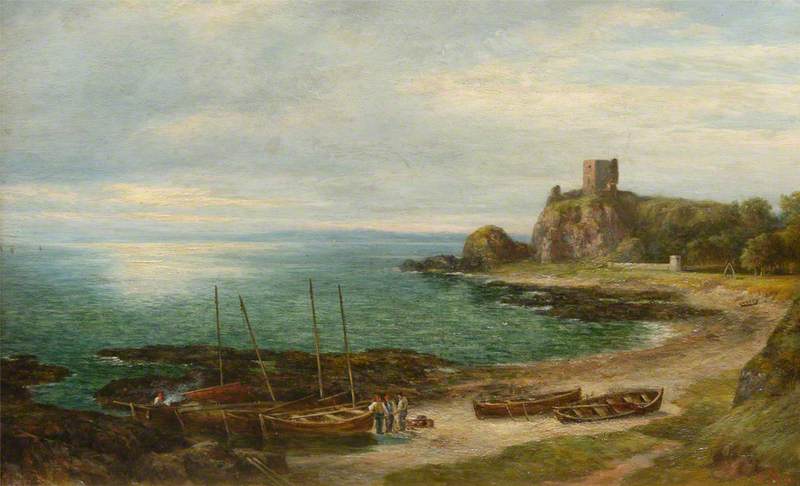 Wikioo.org - The Encyclopedia of Fine Arts - Painting, Artwork by George Agnew Reid - Dunolly Castle, Argyl
