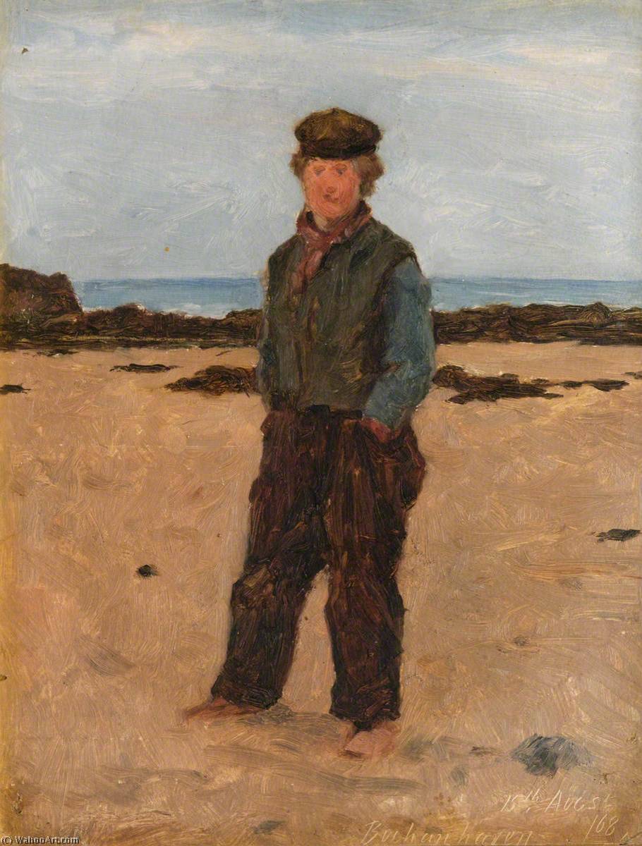 Wikioo.org - The Encyclopedia of Fine Arts - Painting, Artwork by George Agnew Reid - A Buchanhaven Fisherman