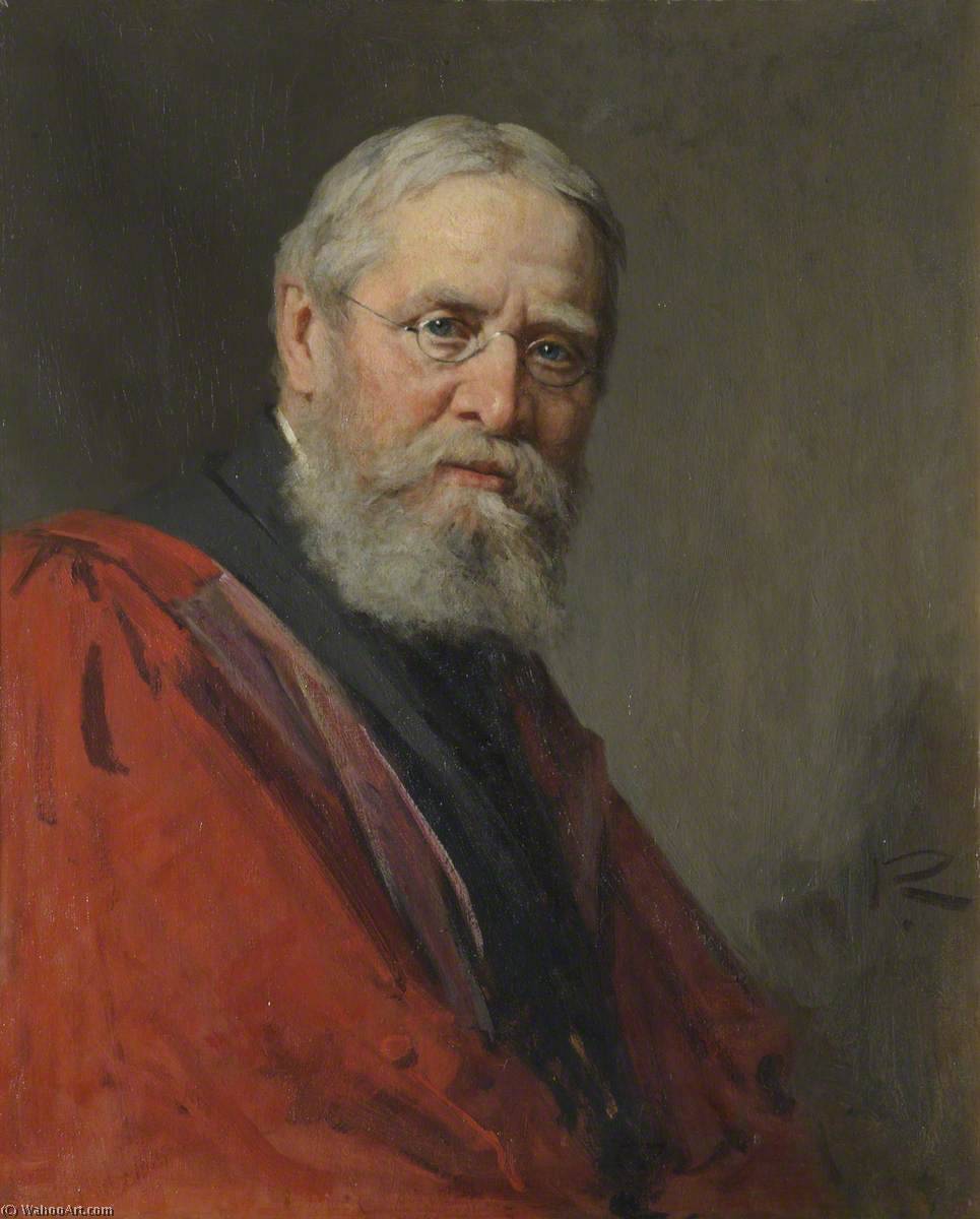 Wikioo.org - The Encyclopedia of Fine Arts - Painting, Artwork by George Agnew Reid - Dr John Peile (1838–1910), Master (1887–1910), Philologist, Vice Chancellor of the University (1891–1893), President of Newnham College