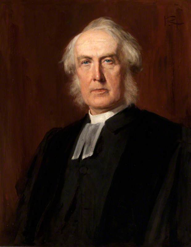 WikiOO.org - Enciklopedija dailės - Tapyba, meno kuriniai George Agnew Reid - Reverend Robert Rainy (1826–1906), Principal of New College
