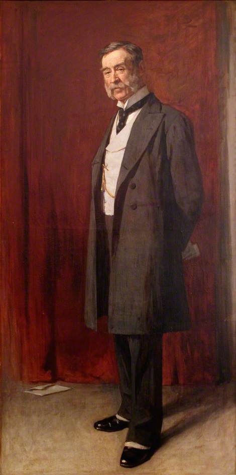 WikiOO.org - Encyclopedia of Fine Arts - Maľba, Artwork George Agnew Reid - Sir Mark Mactaggart Stewart (1834–1923), MP