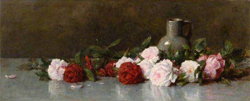 WikiOO.org - Encyclopedia of Fine Arts - Maľba, Artwork George Agnew Reid - Roses