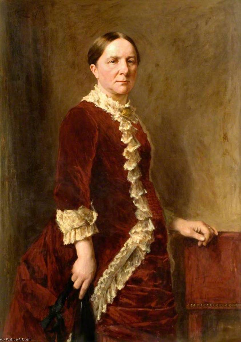 WikiOO.org - دایره المعارف هنرهای زیبا - نقاشی، آثار هنری George Agnew Reid - Mrs Alexander Hay Moncur (1831–1908)