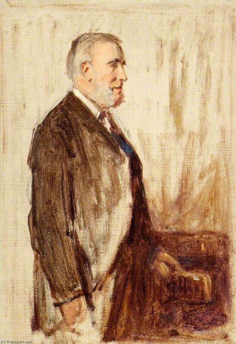 Wikioo.org - The Encyclopedia of Fine Arts - Painting, Artwork by George Agnew Reid - Mr Wenley, Standing