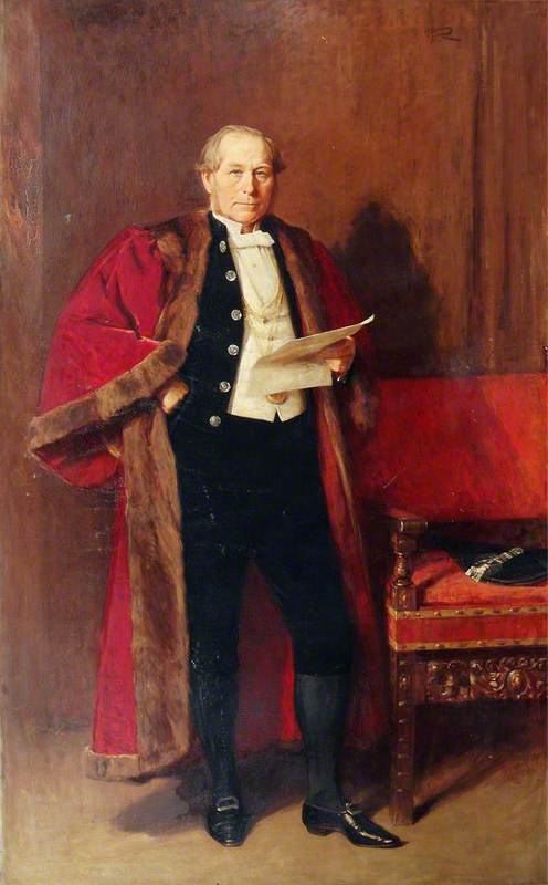 Wikioo.org - Encyklopedia Sztuk Pięknych - Malarstwo, Grafika George Agnew Reid - Sir William Henderson (1826–1904), Lord Provost of Aberdeen (1886–1889)