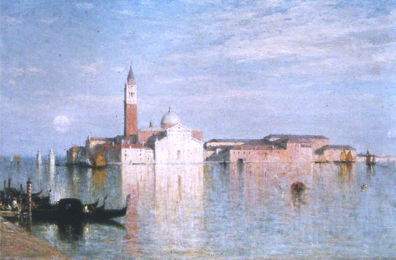 WikiOO.org - Encyclopedia of Fine Arts - Festés, Grafika George Agnew Reid - San Giorgio Maggiore, Venice
