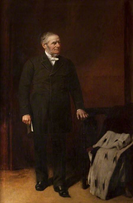 WikiOO.org - Εγκυκλοπαίδεια Καλών Τεχνών - Ζωγραφική, έργα τέχνης George Agnew Reid - Sir William McOnie (d.1894), Lord Provost of Glasgow (1883–1886)
