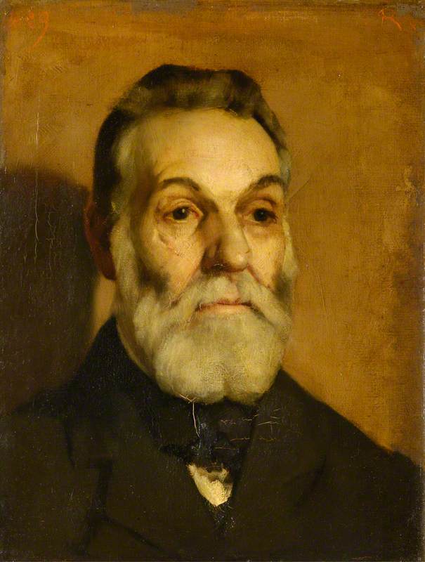 Wikioo.org - สารานุกรมวิจิตรศิลป์ - จิตรกรรม George Agnew Reid - Portrait of a Man