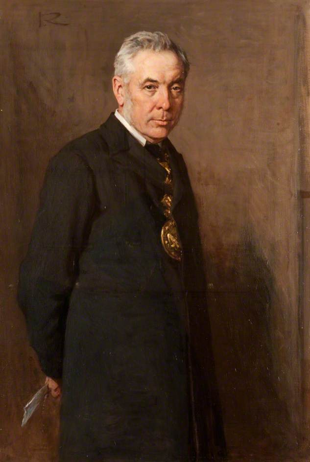 WikiOO.org - Encyclopedia of Fine Arts - Schilderen, Artwork George Agnew Reid - William Hunter (1838–1925), Provost of Dundee (1887–1890), Lord Provost of Dundee (1899–1902)