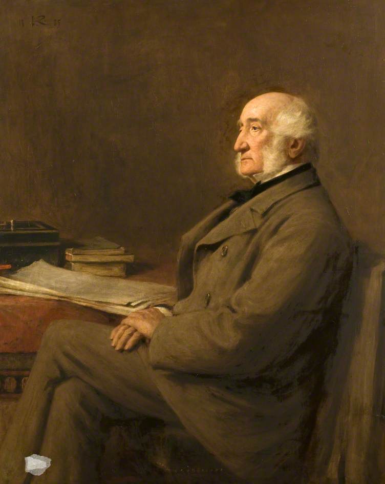 WikiOO.org - Encyclopedia of Fine Arts - Lukisan, Artwork George Agnew Reid - Sir John Ogilvy of Inverquharity (1803–1890), Bt