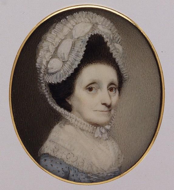 WikiOO.org - אנציקלופדיה לאמנויות יפות - ציור, יצירות אמנות George Engleheart - Mrs. Peter De Lancey (Elizabeth Colden, 1720–1784)