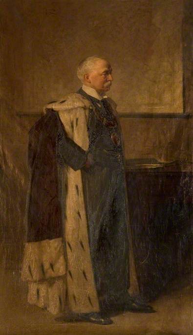 WikiOO.org - Enciklopedija dailės - Tapyba, meno kuriniai George Agnew Reid - Sir William Bilsland (b.1847), Lord Provost of Glasgow (1905–1908)