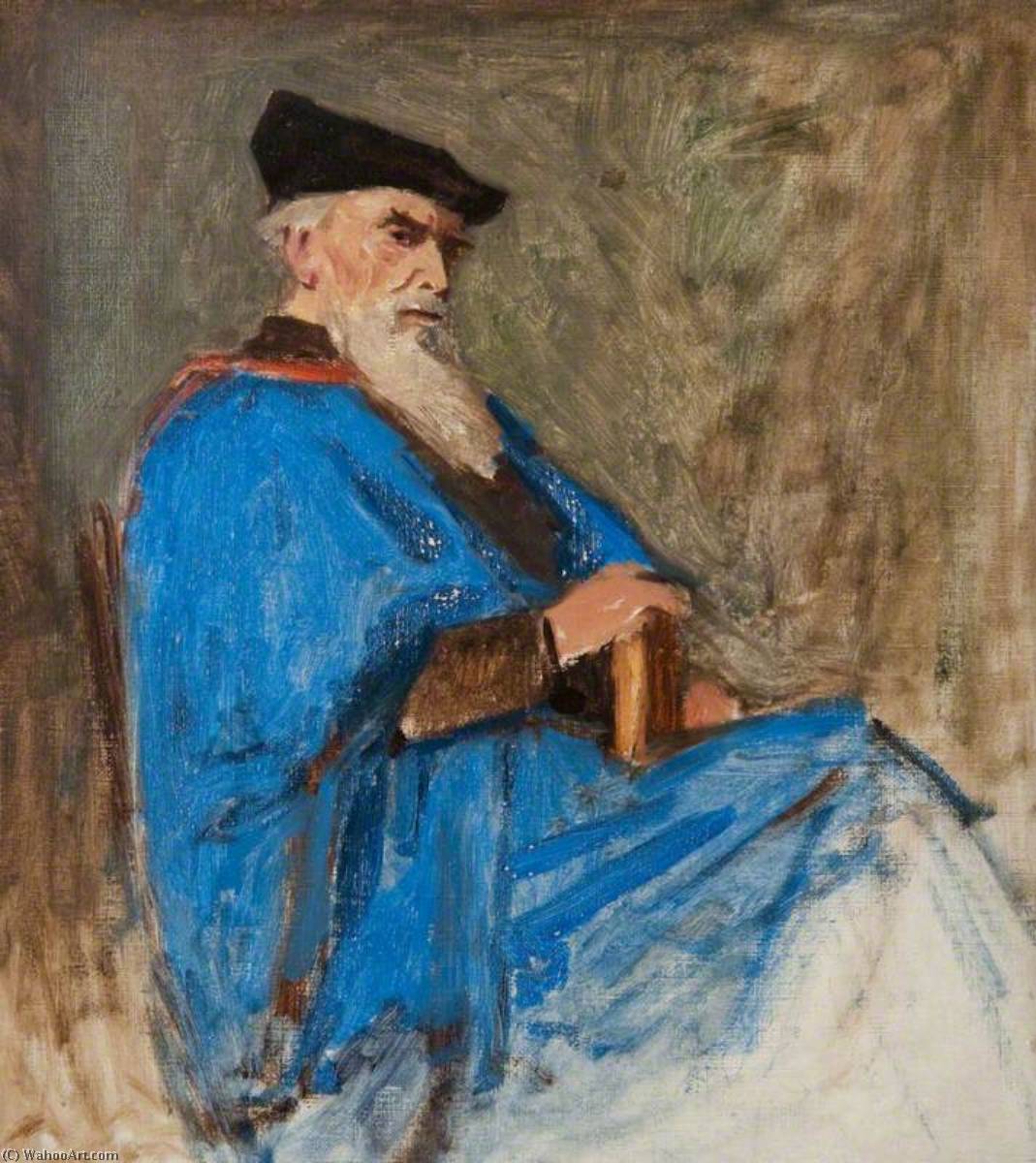 Wikioo.org - The Encyclopedia of Fine Arts - Painting, Artwork by George Agnew Reid - Principal Robert Herbert Story (1835–1907), Professor of Ecclesiastical History at the University of Glasgow