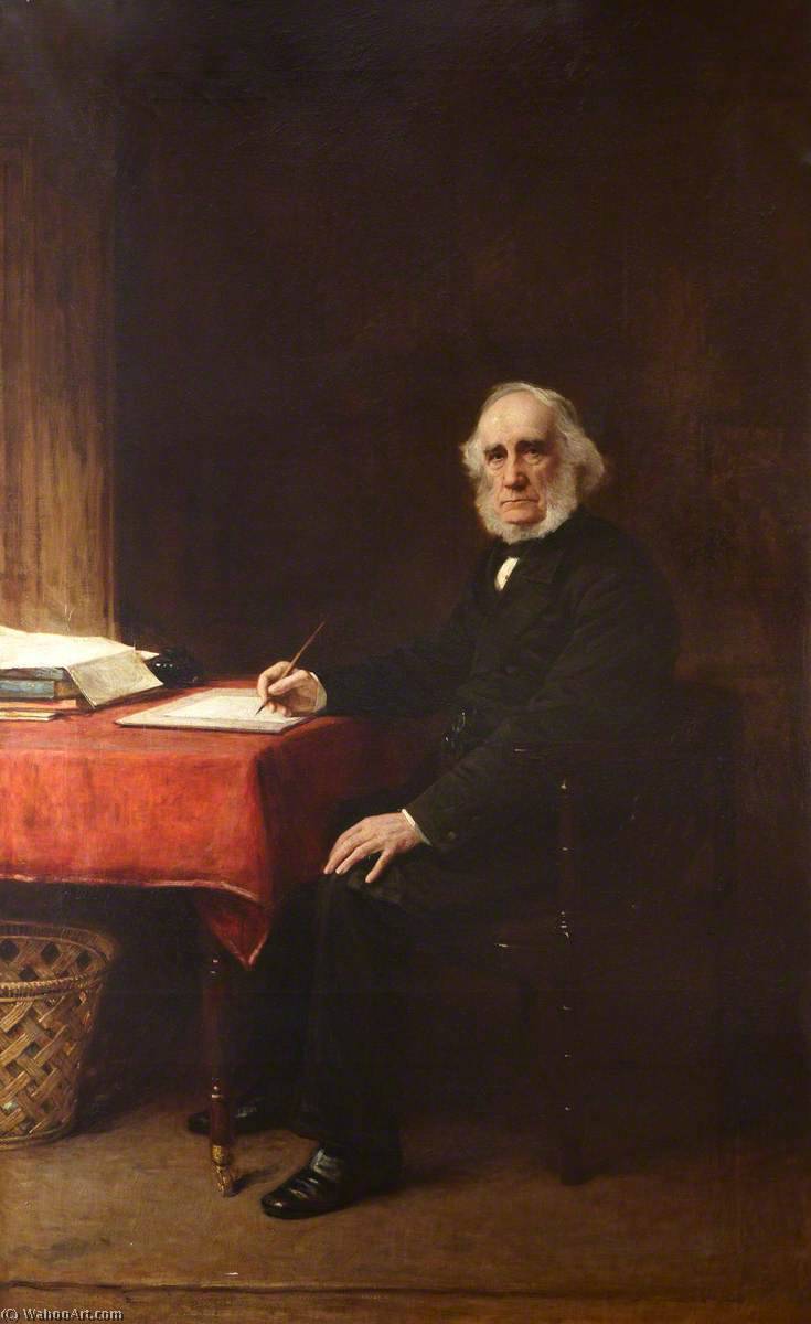 Wikioo.org - The Encyclopedia of Fine Arts - Painting, Artwork by George Reid - Duncan McLaren (1800–1886), Lord Provost of Edinburgh (1851–1854)