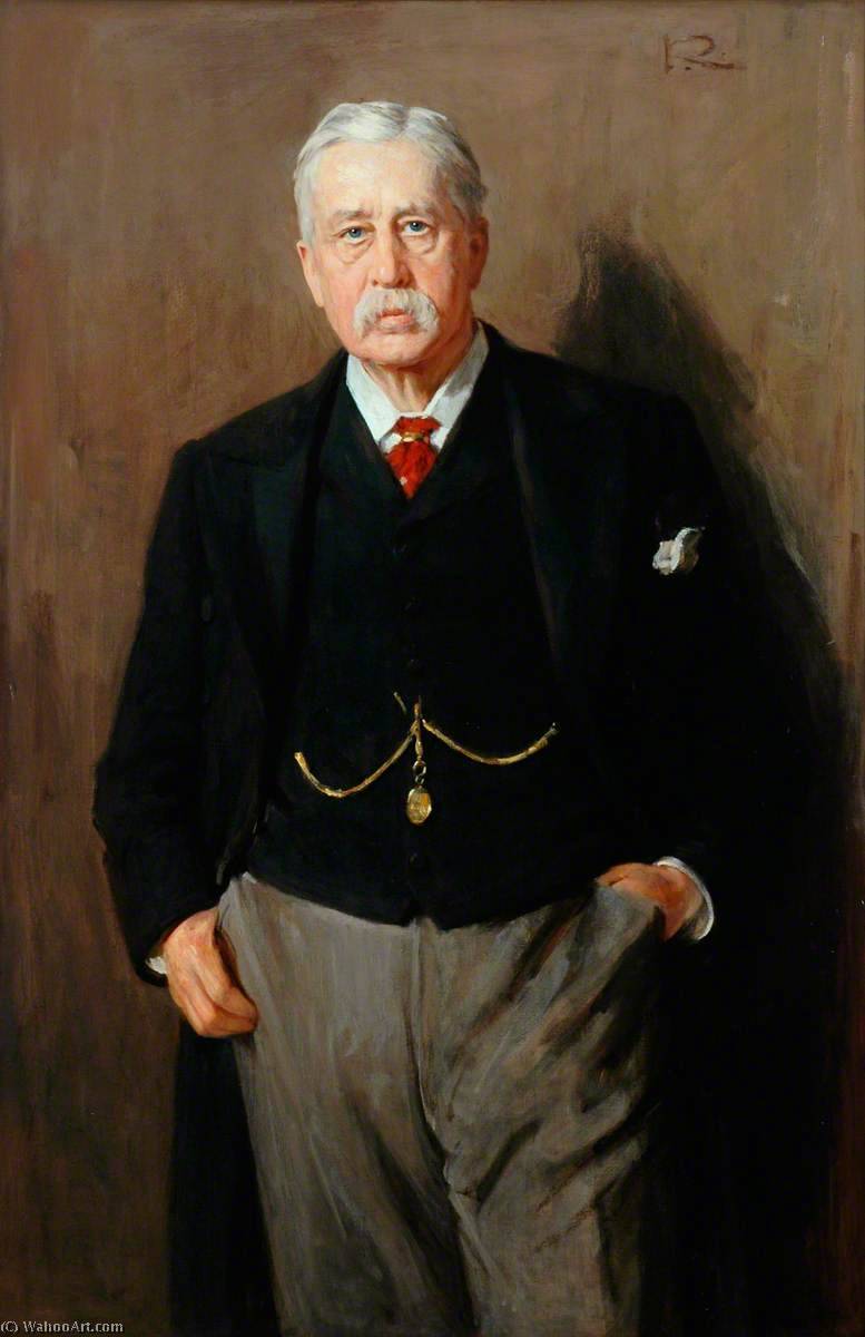 Wikioo.org - The Encyclopedia of Fine Arts - Painting, Artwork by George Agnew Reid - Sir Joseph Whitwell Pease, Chairman, North Eastern Railway