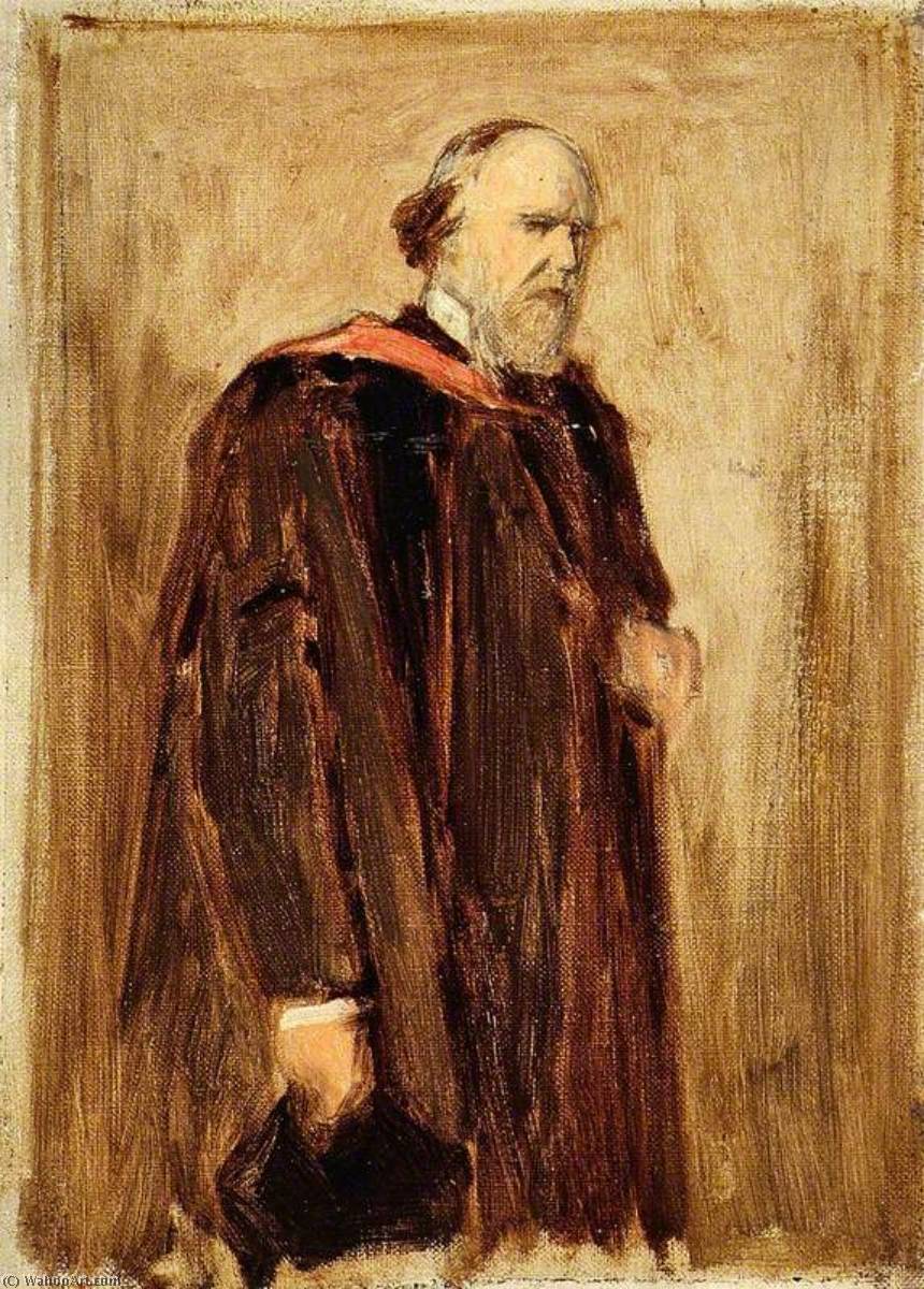 Wikioo.org - สารานุกรมวิจิตรศิลป์ - จิตรกรรม George Agnew Reid - Portrait of a University Professor