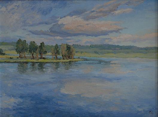 Wikioo.org - The Encyclopedia of Fine Arts - Painting, Artwork by Mary Agnes Yerkes - Moose Haven, (painting)