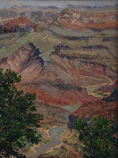 Wikioo.org - The Encyclopedia of Fine Arts - Painting, Artwork by Mary Agnes Yerkes - Moran Point, (painting)