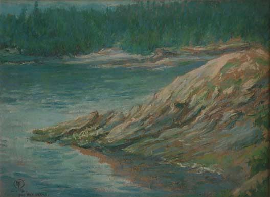 Wikioo.org - The Encyclopedia of Fine Arts - Painting, Artwork by Mary Agnes Yerkes - Camping Spot, (painting)