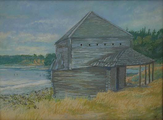 WikiOO.org - Enciklopedija dailės - Tapyba, meno kuriniai Mary Agnes Yerkes - Historic Old Fort, (painting)