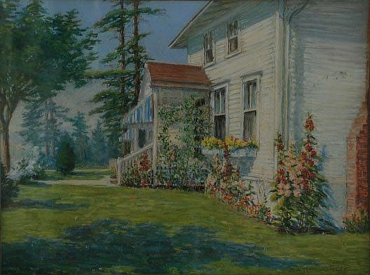 Wikioo.org - The Encyclopedia of Fine Arts - Painting, Artwork by Mary Agnes Yerkes - Quarters at Navy Yard, (painting)