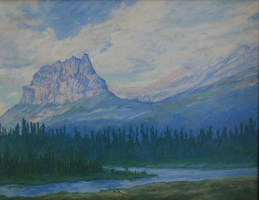 Wikioo.org - Encyklopedia Sztuk Pięknych - Malarstwo, Grafika Mary Agnes Yerkes - Mt. Eisenhower, (painting)