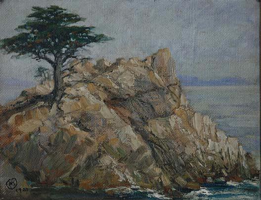 Wikioo.org - The Encyclopedia of Fine Arts - Painting, Artwork by Mary Agnes Yerkes - Cypress Point, (painting)