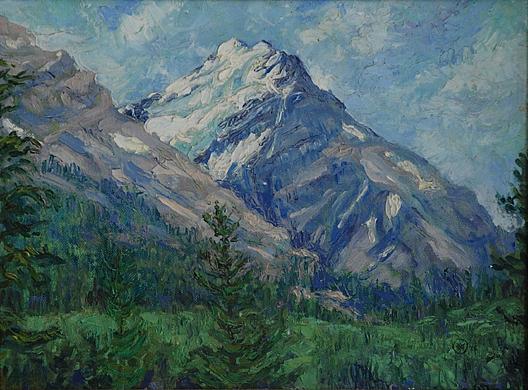Wikioo.org - The Encyclopedia of Fine Arts - Painting, Artwork by Mary Agnes Yerkes - Mt. Victoria, (painting)