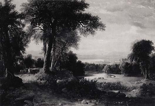 WikiOO.org - Enciklopedija dailės - Tapyba, meno kuriniai Asher Brown Durand - A Quiet Afternoon, (painting)