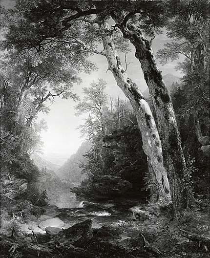 Wikioo.org – L'Encyclopédie des Beaux Arts - Peinture, Oeuvre de Asher Brown Durand - Dans les Catskills peinture