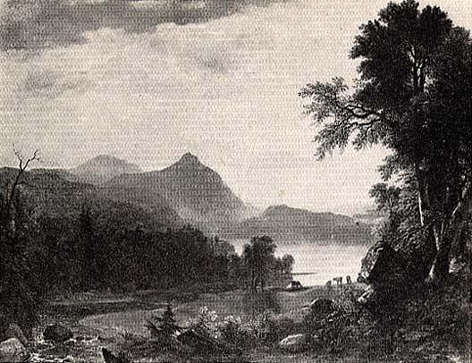 Wikioo.org - Encyklopedia Sztuk Pięknych - Malarstwo, Grafika Asher Brown Durand - View of the Hudson Valley, (painting)