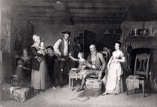 WikiOO.org - Enciklopedija dailės - Tapyba, meno kuriniai Asher Brown Durand - The Pedlar Displaying his Wares, (painting)