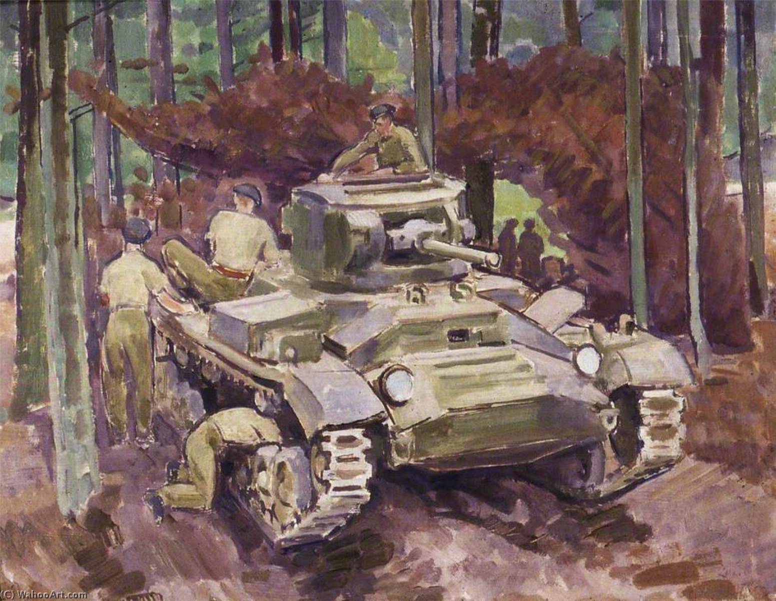 Wikioo.org - The Encyclopedia of Fine Arts - Painting, Artwork by Henry Lamb - Valentine, Canadian Forces